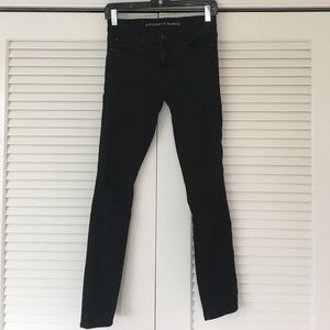 Black distressed Articles of Society jeans